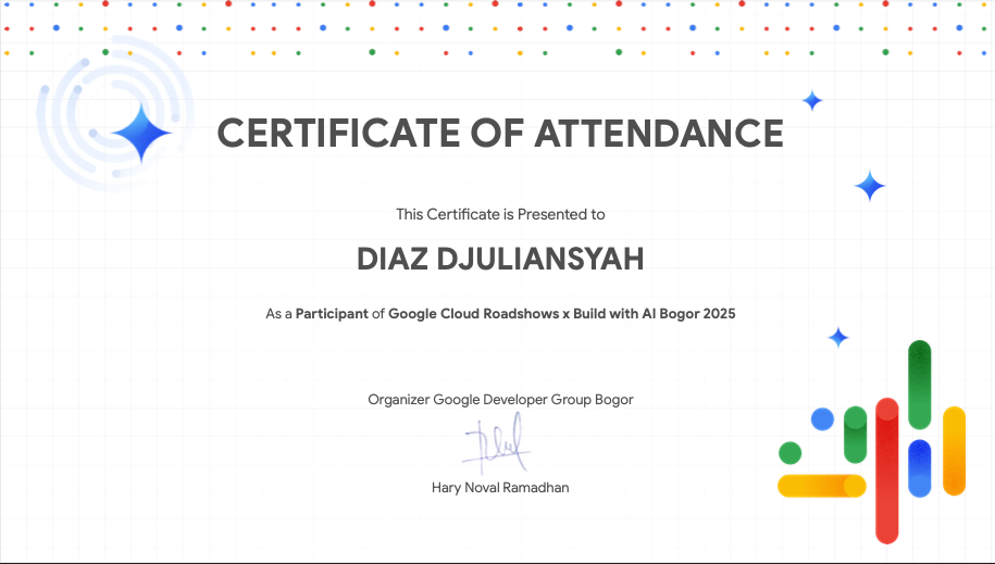 Certificate GDG Bogor