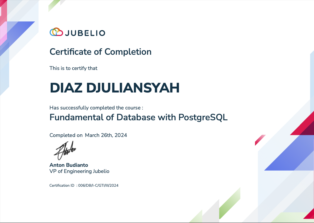 Certificate GDG Bogor
